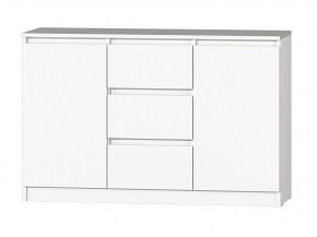 МС "Хилтон" Комод №4 1200 (белый текстурный) в Коротчаево - korotchaevo.ok-mebel.com | фото 2