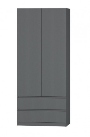 МС "Хилтон" Шкаф №3 900 (Графит) в Коротчаево - korotchaevo.ok-mebel.com | фото 2