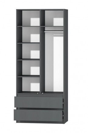 МС "Хилтон" Шкаф №3 900 (Графит) в Коротчаево - korotchaevo.ok-mebel.com | фото 3