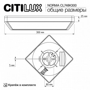 Накладной светильник Citilux Norma CL748K300 в Коротчаево - korotchaevo.ok-mebel.com | фото 7