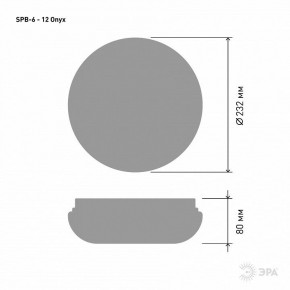 Накладной светильник Эра Классик SPB-6 - 12 Onyx в Коротчаево - korotchaevo.ok-mebel.com | фото 3
