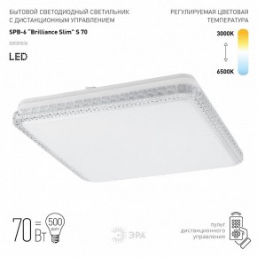 Накладной светильник Эра Классик SPB-6 Brilliance Slim S 70 в Коротчаево - korotchaevo.ok-mebel.com | фото 2