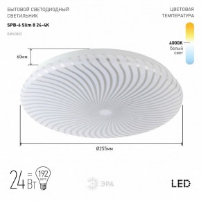 Накладной светильник Эра Slim SPB-6 Slim 8 24-4K в Коротчаево - korotchaevo.ok-mebel.com | фото 2