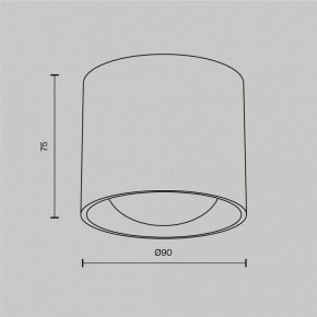 Накладной светильник Maytoni Lens C217CL-15W4K-B в Коротчаево - korotchaevo.ok-mebel.com | фото 9