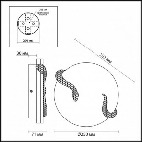 Накладной светильник Odeon Light Snake 7033/10WL в Коротчаево - korotchaevo.ok-mebel.com | фото 4