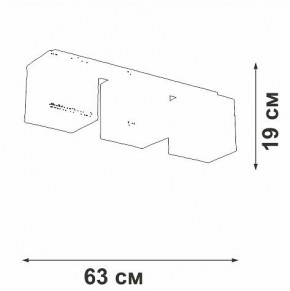 Накладной светильник Vitaluce V2879 V2879-1/3PL в Коротчаево - korotchaevo.ok-mebel.com | фото 3