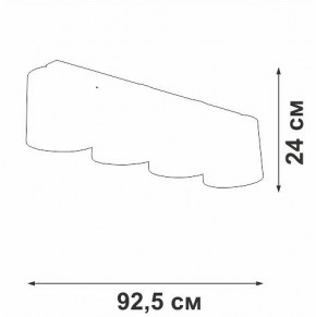 Накладной светильник Vitaluce V2881 V2881-1/4PL в Коротчаево - korotchaevo.ok-mebel.com | фото 3