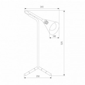 Настольная лампа декоративная Eurosvet Enigma 01186/1 черный в Коротчаево - korotchaevo.ok-mebel.com | фото 3