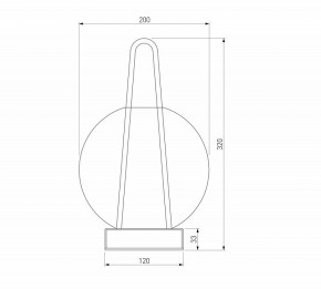 Настольная лампа декоративная Eurosvet Frasco 80507/1 черный в Коротчаево - korotchaevo.ok-mebel.com | фото 3