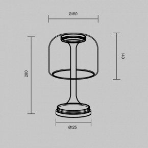 Настольная лампа декоративная Maytoni Spirito MOD286TL-L8W3K в Коротчаево - korotchaevo.ok-mebel.com | фото 4