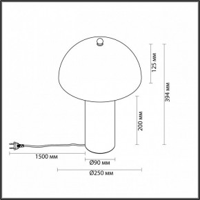 Настольная лампа декоративная Odeon Light Rufina 7088/2T в Коротчаево - korotchaevo.ok-mebel.com | фото 4