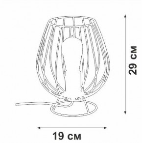 Настольная лампа декоративная Vitaluce V4296 V4296-0/1L в Коротчаево - korotchaevo.ok-mebel.com | фото 3