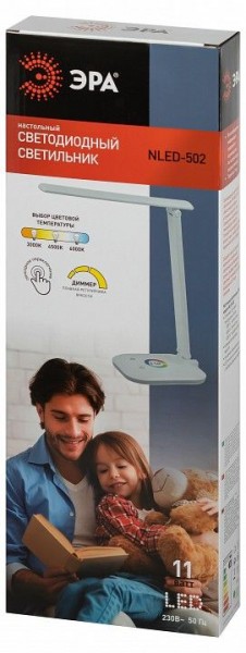 Настольная лампа офисная Эра  NLED-502-11W-W в Коротчаево - korotchaevo.ok-mebel.com | фото 6