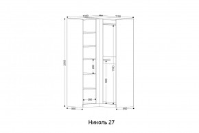 НИКОЛЬ 27 Шкаф угловой в Коротчаево - korotchaevo.ok-mebel.com | фото 2