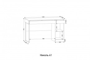НИКОЛЬ 41 Стол письменный в Коротчаево - korotchaevo.ok-mebel.com | фото 2