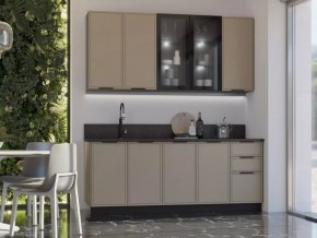НИКОЛЬ Кухонный гарнитур 2000/900 (Холст Латте) в Коротчаево - korotchaevo.ok-mebel.com | фото
