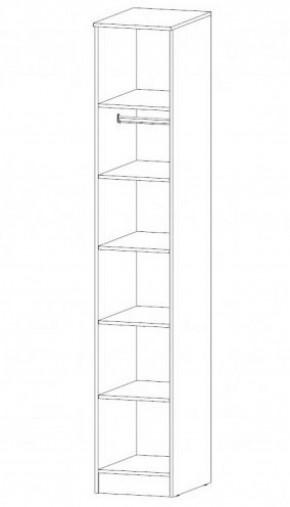 КОСТА-РИКА Пенал (шимо темный/шимо светлый) в Коротчаево - korotchaevo.ok-mebel.com | фото 2