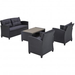 Плетеный комплект мебелис диваном AFM-804G Dark Grey в Коротчаево - korotchaevo.ok-mebel.com | фото 3