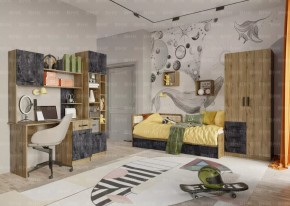 Подростковая Хогвартс (Дуб Вотан/Обсидиан) в Коротчаево - korotchaevo.ok-mebel.com | фото 10