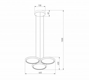 Подвесная люстра Eurosvet Crespella 90034/3 золото в Коротчаево - korotchaevo.ok-mebel.com | фото 5