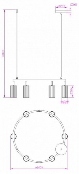 Подвесная люстра Moderli Cora V11604-6P в Коротчаево - korotchaevo.ok-mebel.com | фото 6