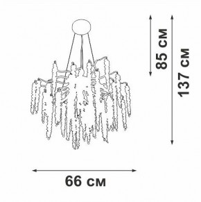 Подвесная люстра Vitaluce V28551 V28551-9/7S в Коротчаево - korotchaevo.ok-mebel.com | фото 5