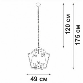 Подвесная люстра Vitaluce V4991 V4991-8/3 в Коротчаево - korotchaevo.ok-mebel.com | фото 3