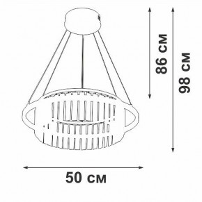 Подвесная люстра Vitaluce V54010 V54010-0/1S в Коротчаево - korotchaevo.ok-mebel.com | фото 6