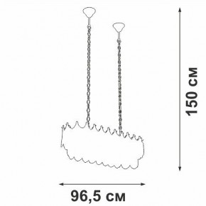 Подвесная люстра Vitaluce V58120 V58120-8/11 в Коротчаево - korotchaevo.ok-mebel.com | фото 3