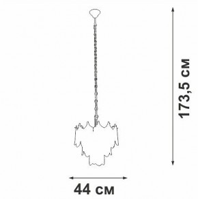Подвесная люстра Vitaluce V5813 V5813-8/5 в Коротчаево - korotchaevo.ok-mebel.com | фото 3