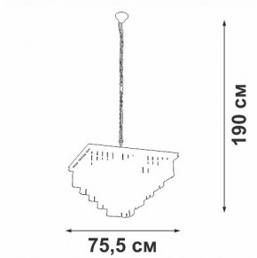 Подвесная люстра Vitaluce V5818 V5818-8/13 в Коротчаево - korotchaevo.ok-mebel.com | фото 5