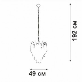 Подвесная люстра Vitaluce V5886 V5886-8/7 в Коротчаево - korotchaevo.ok-mebel.com | фото 4