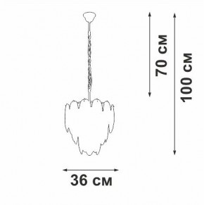 Подвесная люстра Vitaluce V5887 V5887-9/7 в Коротчаево - korotchaevo.ok-mebel.com | фото 5