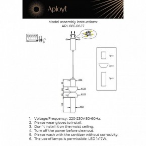 Подвесной светильник Aployt Elin APL.665.06.17 в Коротчаево - korotchaevo.ok-mebel.com | фото 3