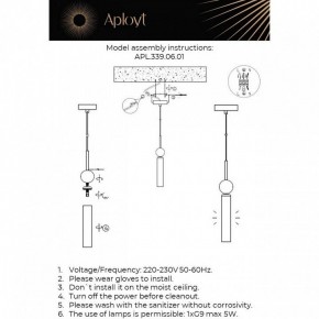 Подвесной светильник Aployt Gienia APL.339.06.01 в Коротчаево - korotchaevo.ok-mebel.com | фото 3
