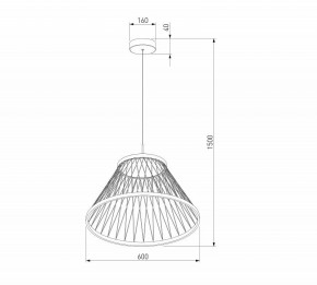 Подвесной светильник Eurosvet Cesta 40017/1 LED коричневый в Коротчаево - korotchaevo.ok-mebel.com | фото 5