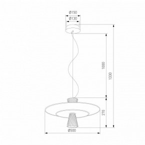 Подвесной светильник Eurosvet Titania 40029/1 LED белый в Коротчаево - korotchaevo.ok-mebel.com | фото 4