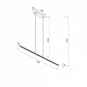 Подвесной светильник Mantra Lineal 8954 в Коротчаево - korotchaevo.ok-mebel.com | фото 3