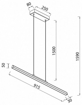 Подвесной светильник Mantra Lineal 8956 в Коротчаево - korotchaevo.ok-mebel.com | фото 3