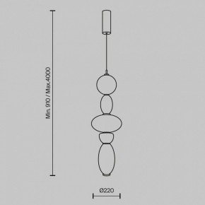 Подвесной светильник Maytoni Adore MOD297PL-L24BS3K1 в Коротчаево - korotchaevo.ok-mebel.com | фото 5