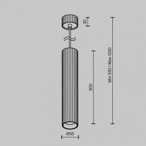 Подвесной светильник Maytoni Calipso P106PL-01-GU10-B в Коротчаево - korotchaevo.ok-mebel.com | фото 7