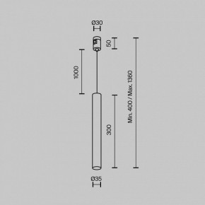 Подвесной светильник Maytoni Focus Led TR155-1-5W3K-BS в Коротчаево - korotchaevo.ok-mebel.com | фото 4