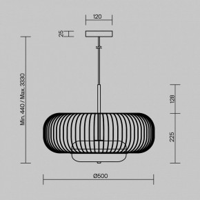 Подвесной светильник Maytoni Levitation MOD376PL-L30G3K в Коротчаево - korotchaevo.ok-mebel.com | фото 5