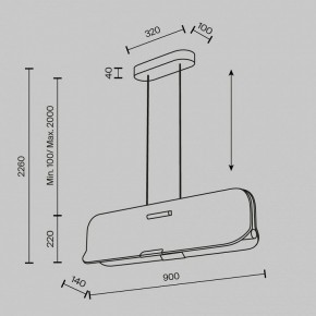 Подвесной светильник Maytoni Optimista MOD408PL-L12B3K в Коротчаево - korotchaevo.ok-mebel.com | фото 7