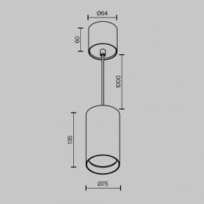 Подвесной светильник Maytoni Vol P100PL-20W4K-BS в Коротчаево - korotchaevo.ok-mebel.com | фото 7
