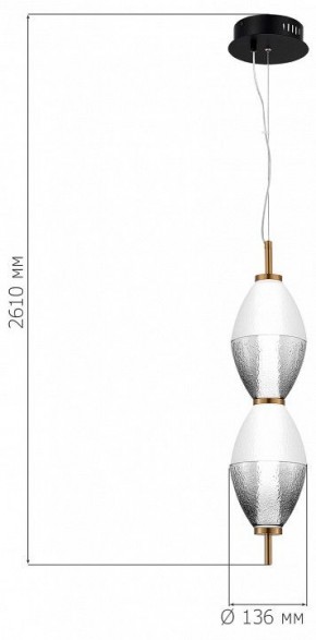 Подвесной светильник ST-Luce Ice SL6130.403.15 в Коротчаево - korotchaevo.ok-mebel.com | фото 4