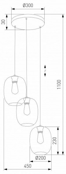 Подвесной светильник TK Lighting Elio 5973 Elio в Коротчаево - korotchaevo.ok-mebel.com | фото 3