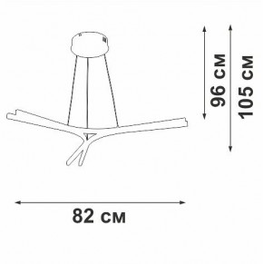 Подвесной светильник Vitaluce V2708 V2708-0/3S в Коротчаево - korotchaevo.ok-mebel.com | фото 3
