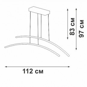 Подвесной светильник Vitaluce V2709 V2709-8/2S в Коротчаево - korotchaevo.ok-mebel.com | фото 3