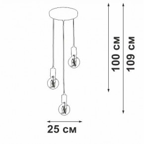 Подвесной светильник Vitaluce V2849 V2849-1/3S в Коротчаево - korotchaevo.ok-mebel.com | фото 4